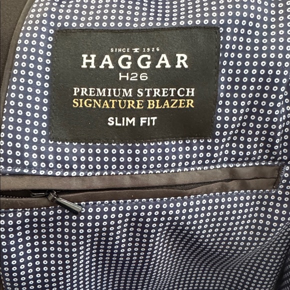 NEW Haggar H26 Classic Black Color Men's Blazer - 40R - Picture 6 of 11